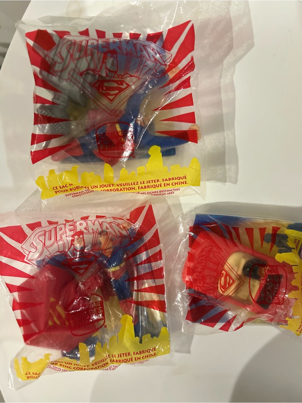 Burger King 1997 Vintage Superman Toys
